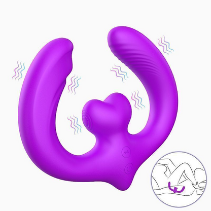 Vibrador de Ponto G e clitóris / Duplo - SI