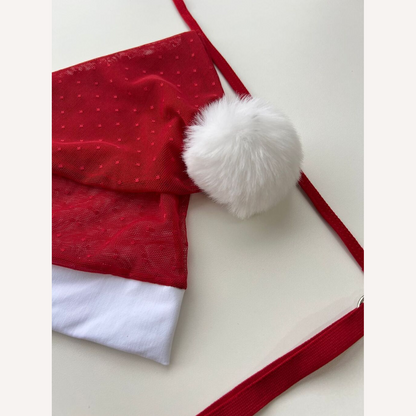 Fantasia Mamãe Noel Delicia Personalizável + Gorro até 12 letras