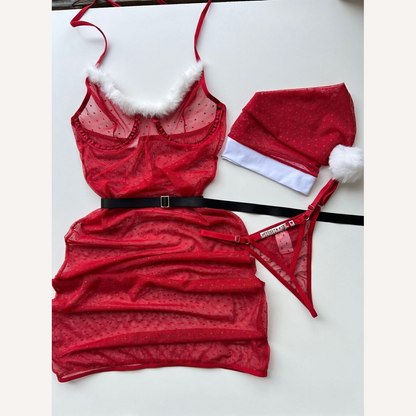 Fantasia Mamãe Noel Deluxe Personalizável até 10 letras