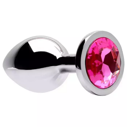 Plug Anal M redondo Metal Brilhante