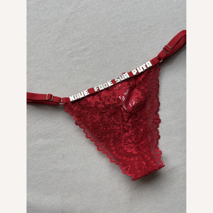 Calcinha Laços de Amor Personalizável - até 15 letras