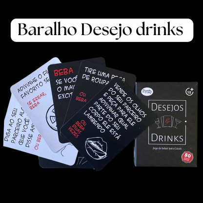 Baralho Jogo Erótico Desejos Drinks Diversão Ao Cubo