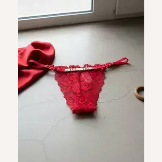 Calcinha Laços de Amor Personalizável - até 15 letras