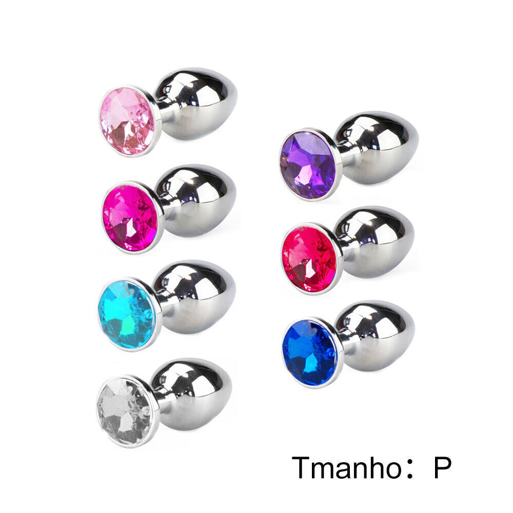 Plug Anal P redondo Metal Brilhante
