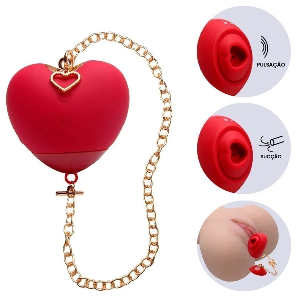 Vibrador Sugador Sucção Coração Heart Sexy Import