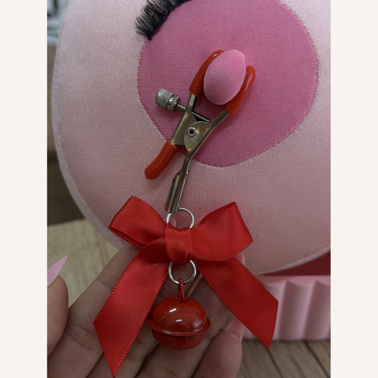 Grampos De Mamilo Com Sino E Laço Sexy Import