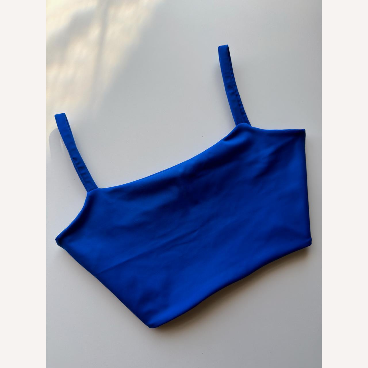 Top cropped microfibra