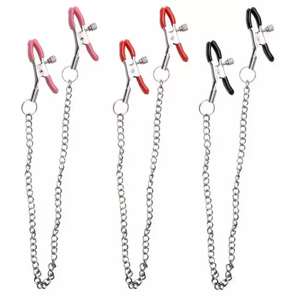Prendedor Grampos Mamilo Corrente