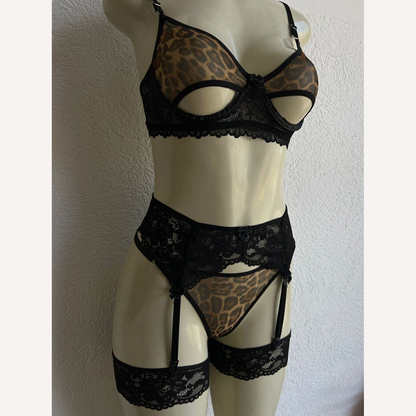 Conjunto Felina onça Personalizado - 4 peças
