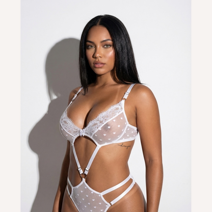 Body Love Branco Personalizável + Choker - 10 letras