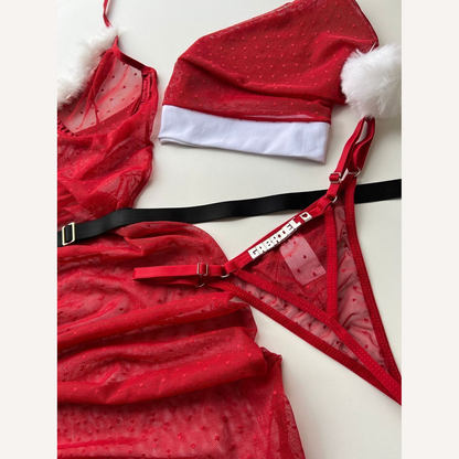 Fantasia Mamãe Noel Deluxe Personalizável até 10 letras