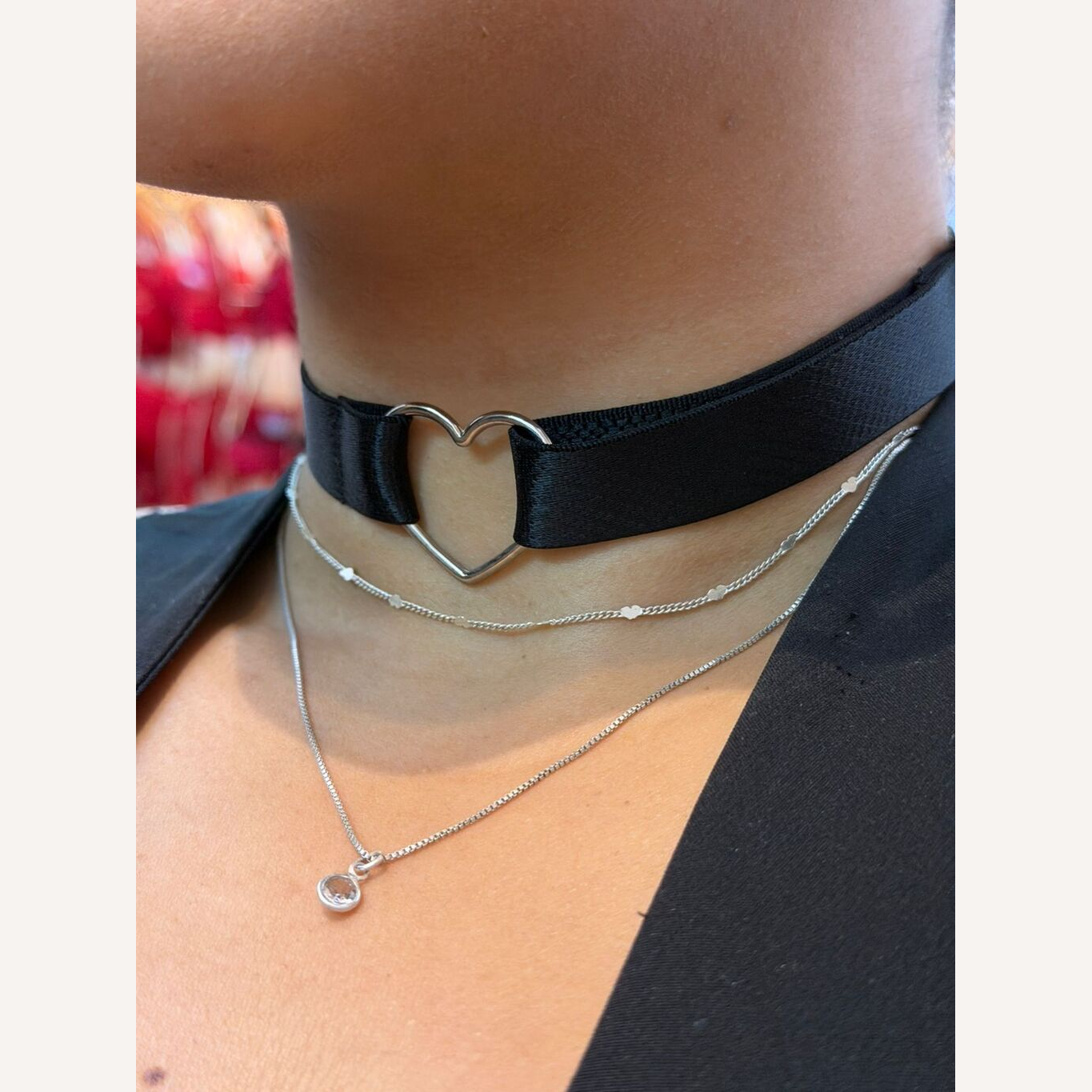 Choker Coração Love