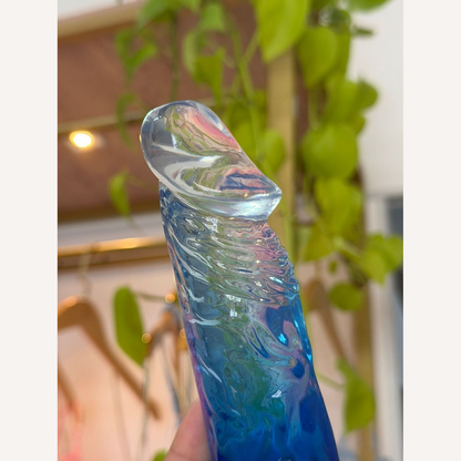 Protese Dildo Pênis Realístico - Transparente 2 - 18,5 x 3,5 cm - SI