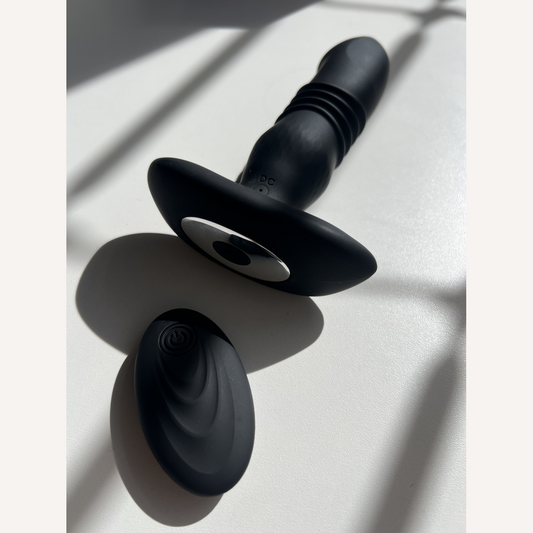 Plug Anal com vibrador e vai e vem - SI